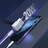 Белый настенный USB Type C зарядник 20 Вт