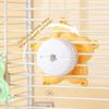 Colorful Beads Star Rotating Parrot Mirror Toy Mirror Parrot Interactive Toy  Bird Supplies