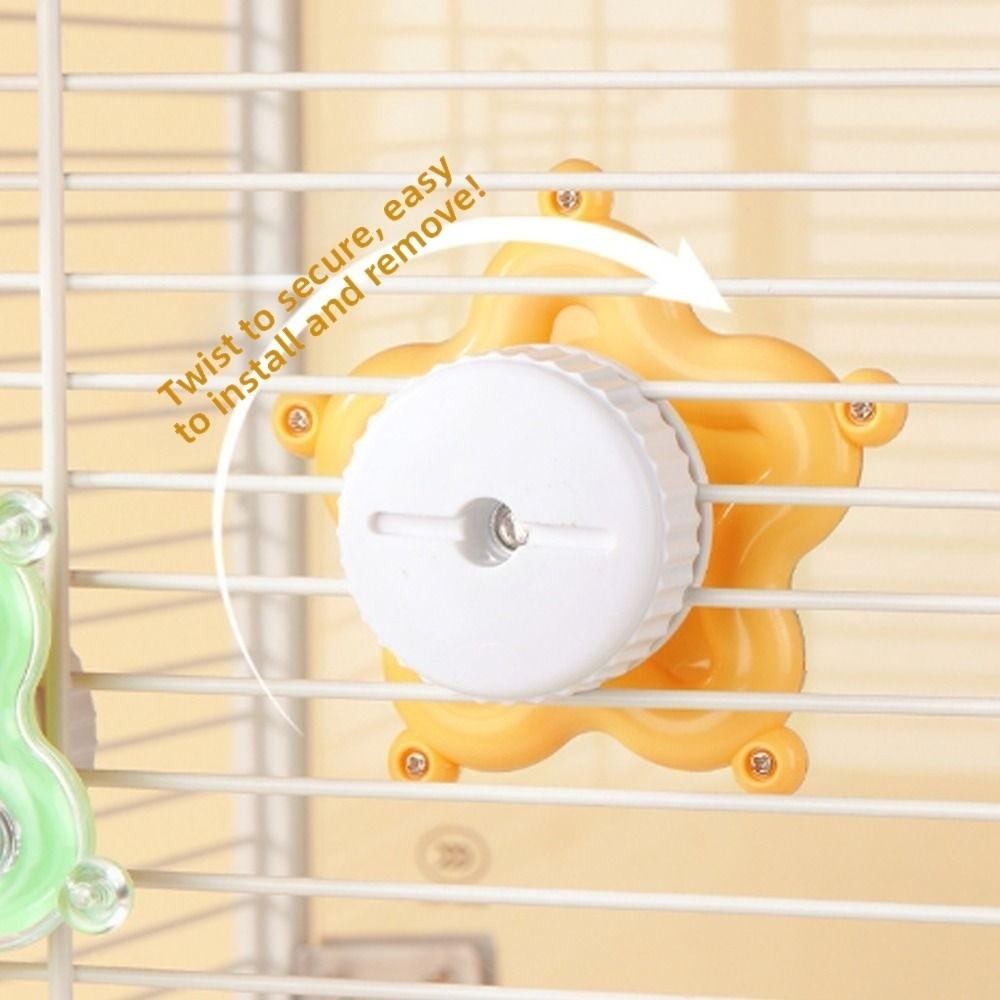 Colorful Beads Star Rotating Parrot Mirror Toy Mirror Parrot Interactive Toy Bird Supplies