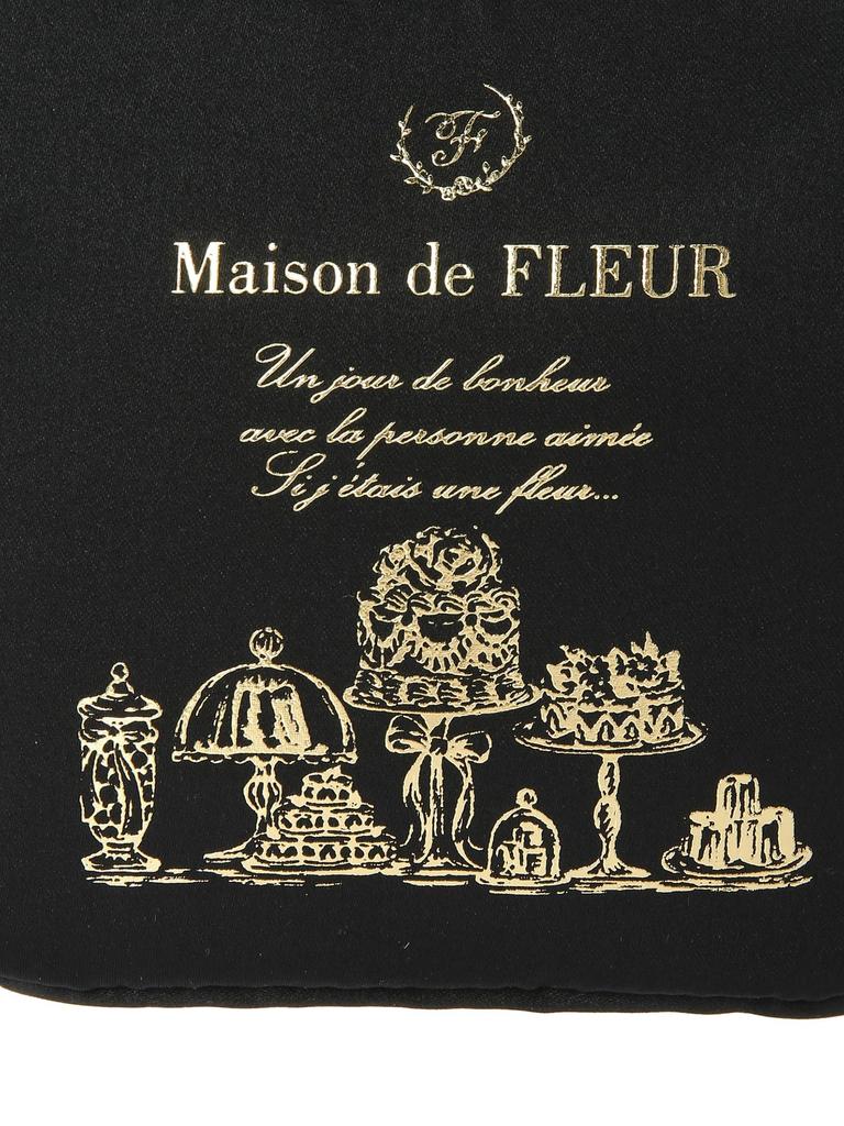 Клатч de Pouch Satin Square 8A41FJJ0900 [Maison Fleurs]