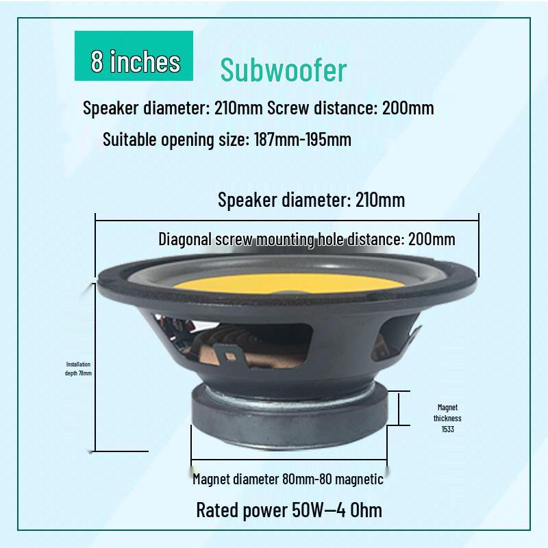 4-12 Inch Heavy Bass Car Subwoofer for Truck & Vehicle Audio