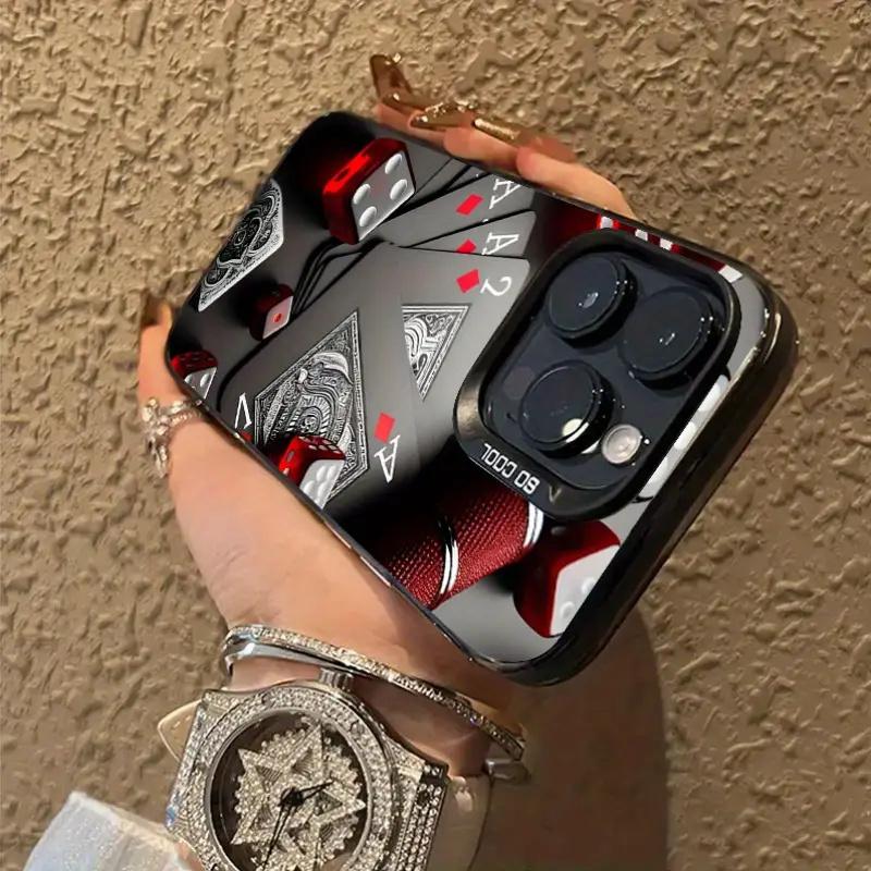 Fashion Poker Design Phone Case for Poco X6 X5 F5 F6 M6 X7 Pro Mi 14T 14 13T 13 12T 12 11 Lite 5G Cool IMD Material Cover