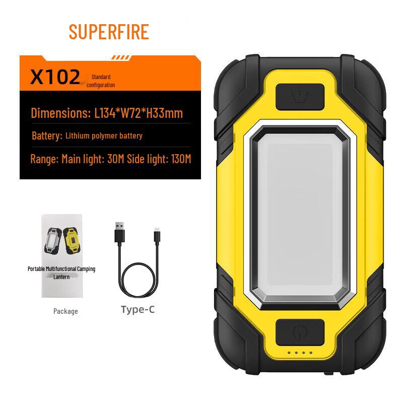 SupFire X102 Multi-functional Rechargeable LED Flashlight