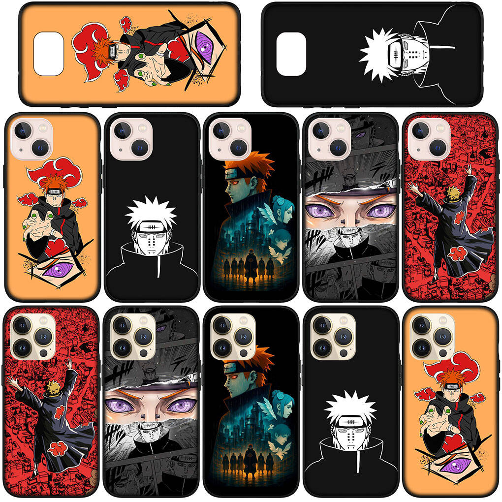 Чехол для iPhone 17 15 16 Plus Xiaomi Poco X7 X6 F8 F7 M8 C85 C75 C71 Redmi Note 14 12 11 13 Pro Max A4 14C 13C 15C Pain Comics Наруто Акацуки Обложка