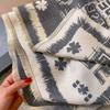 Шарф из имитации кашемира, универсальный, с камелией, четырехлистным клевером, тепловой, для кондиционера, шаль с модным шарфом