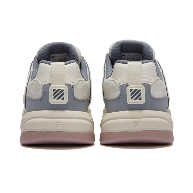 Fila Fusion Кроссовки Bank II Повседневные Нескользящие Низкие Женские кроссовки Белый Серый T12W442906FGN