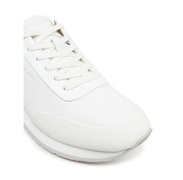 Мужские кроссовки Calvin Klein Low prof runn laceup rubb lth hm0hm01707 белые