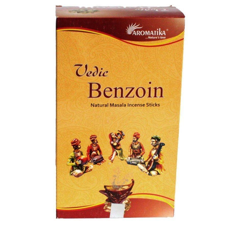 6x Benzoin Incense Sticks Vedic Masala, 12 Sticks