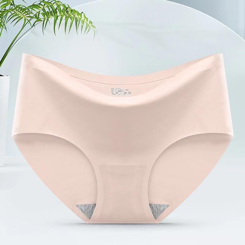 Ice Silk Underwear Seamless Panties Women Intimate Briefs Girls Plus Size Underpants Multiple Color Options Female Lingerie