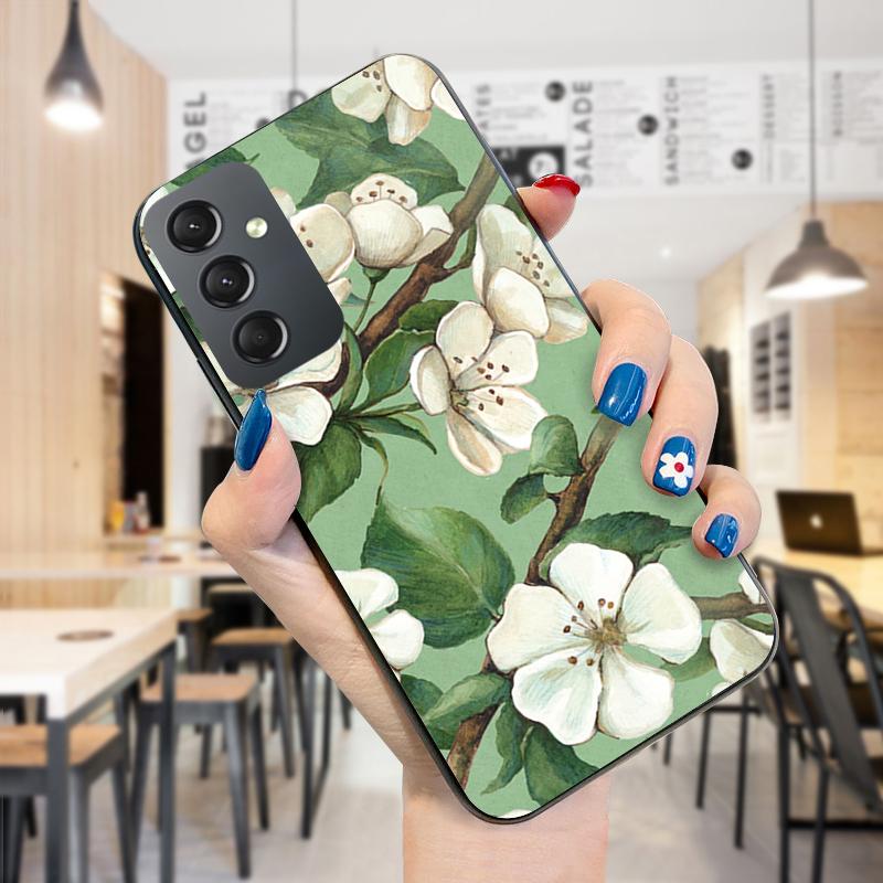 Роскошный чехол для телефона с цветочным узором для iPhone 11 13 Samsung Galaxy A51 A12 Xiaomi POCO Redmi 10 10C, мягкая задняя крышка из ТПУ