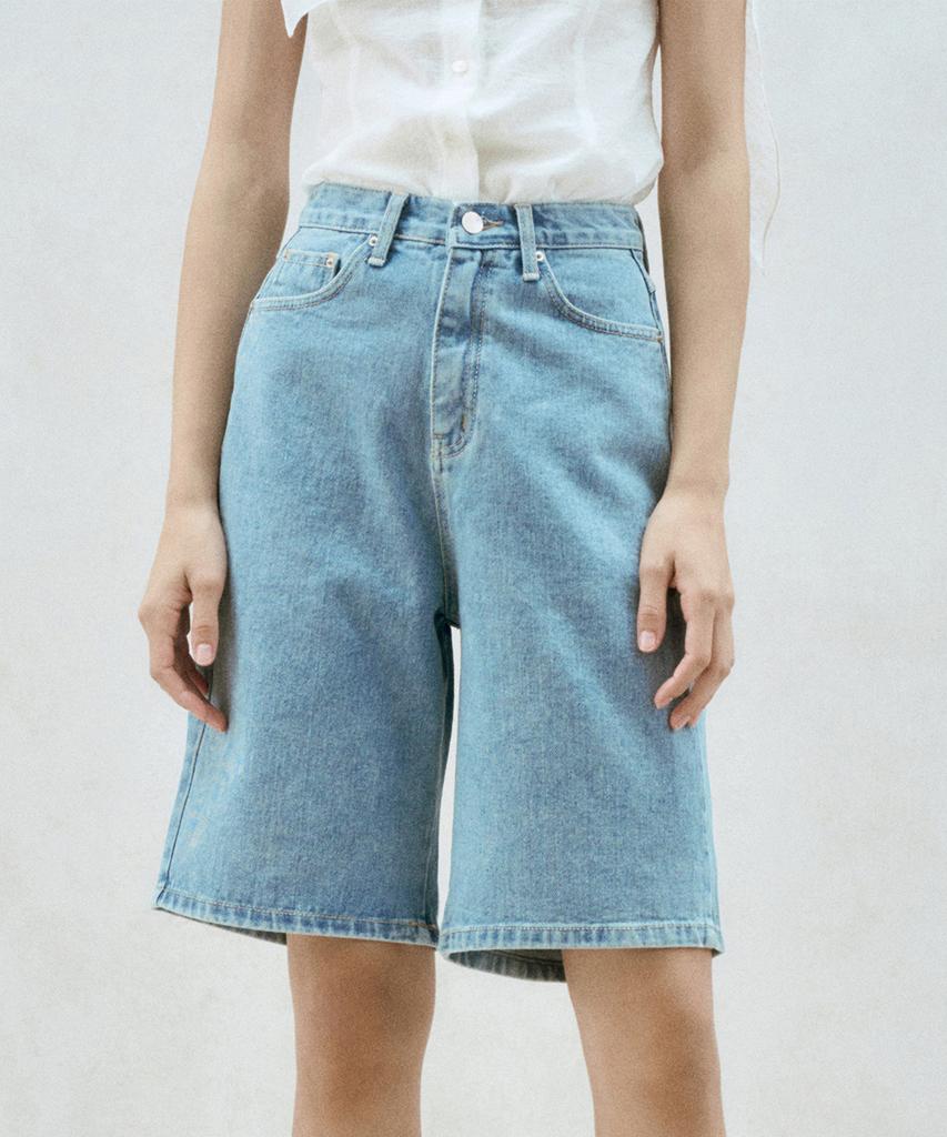 RE RHEE Bermuda Shorts Washed Blue