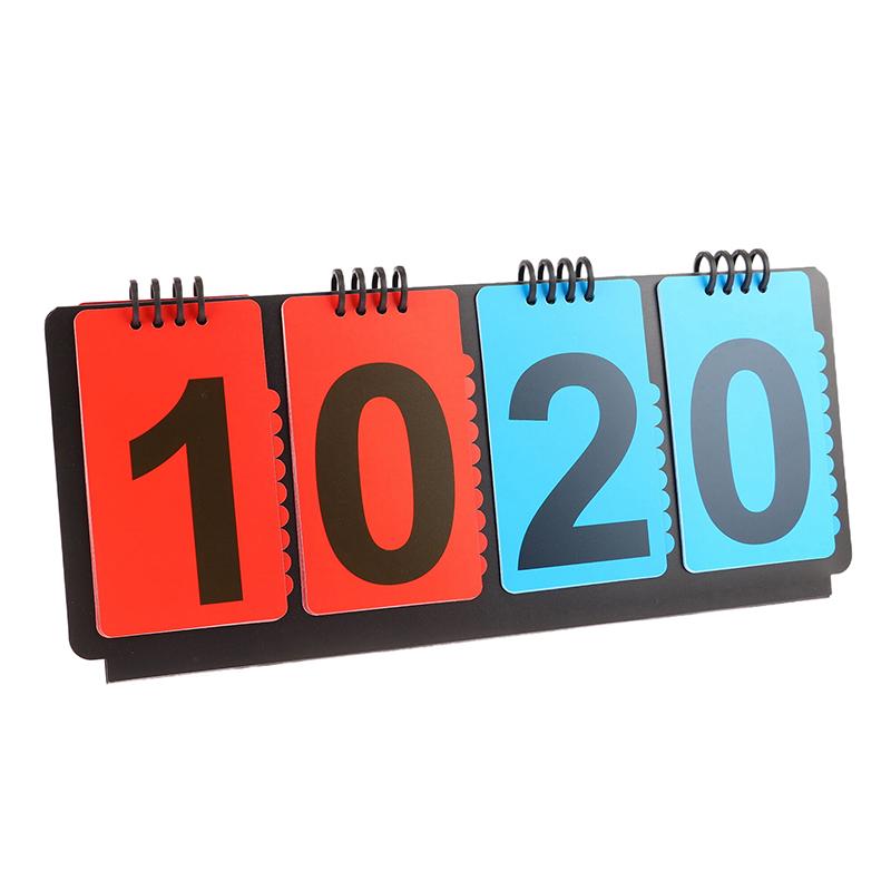 Спортивное табло Ручной счетчик очков Перекидные карточки для счета для тренеров по бейсболу, теннисного мяча, баскетболу, футболу, волейболу, спорту