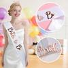 Superior Bride Celebrating Hair Accessories Set For Wedding Bachelorette And Bridal Shower Celebrations