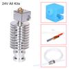 3D-принтер 12В   Горячий конец V5 J-head Hotend Комплект экструдера Bowden с соплом 0,4 мм, нагревательный провод, совместимый с   Серия 3D-принтеров Chiron