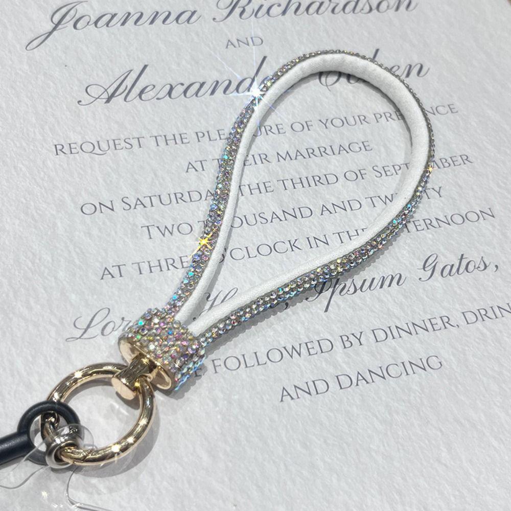 Ручной блестящий шнурок для телефона со стразами, подвесной шнур, цепочка для мобильного телефона, подарок для девочек на Новый год