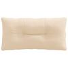R Back Cushion PUTTEN 100percent  Polyester Cream 80 x 40 x 10 cm