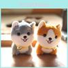 Charming Husky Plush Toy Keychain Fluffy Mini Dog Bag Accessory Soft