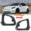 Рамка зеркала заднего вида боковой двери для Tesla Model Y 2018      2024 Рамка зеркала заднего вида крыла Автоаксессуары