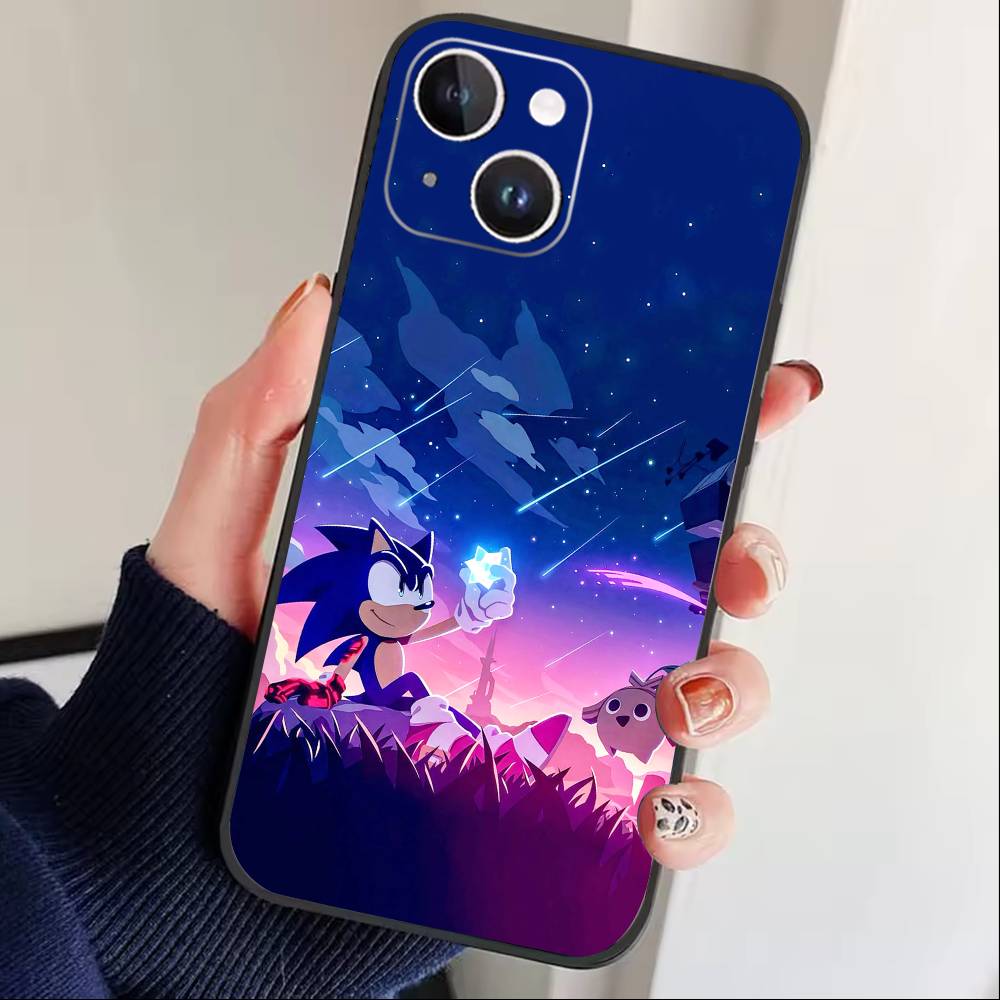 H-Shadow the Hedgehog Phone Case For iPhone 16,15,14,13,12,17,Pro Max,Plus Silicone Black Case