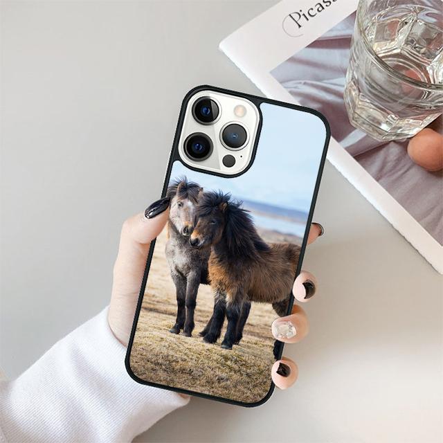 Лошади Бегущие Чехол для Телефона Cover Для iPhone 17 Air 15 16e 14 13 11 12 Pro Max Max Plus Задняя Панель Coque