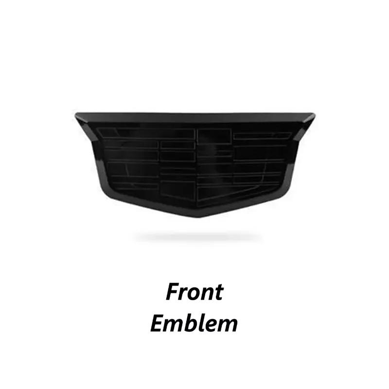 ABS 3D Car Front Hood Rear Trunk Emblems Logo Side Fender Badge Hubcaps Cover Stickers for Cadillac CT4 Auto Accessories