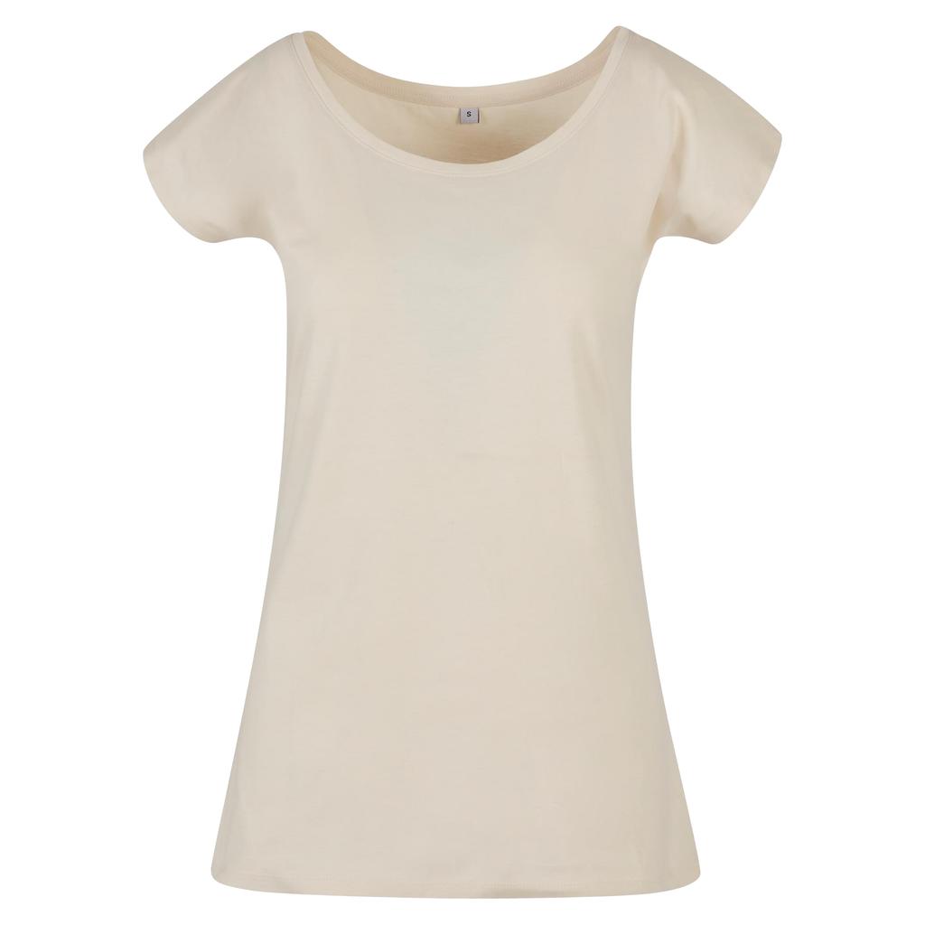 Build Your Brand Womens/Ladies Wide Neck T-Shirt