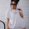 All Roads Lead To Rome Letter Printed T-Shirt Women Loose Oversize Short Sleeve Summer 100% Cotton Breathable T-shirt O-Neck Tops