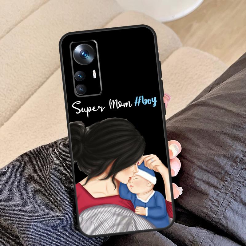 Super Dad Mom Baby Girl Twin Case For Xiaomi 13 13T 12T 11T 12 Lite 14 Pro 12X POCO F5 Pro X5 X3 M5 X4 F3 F4 C65 Cover