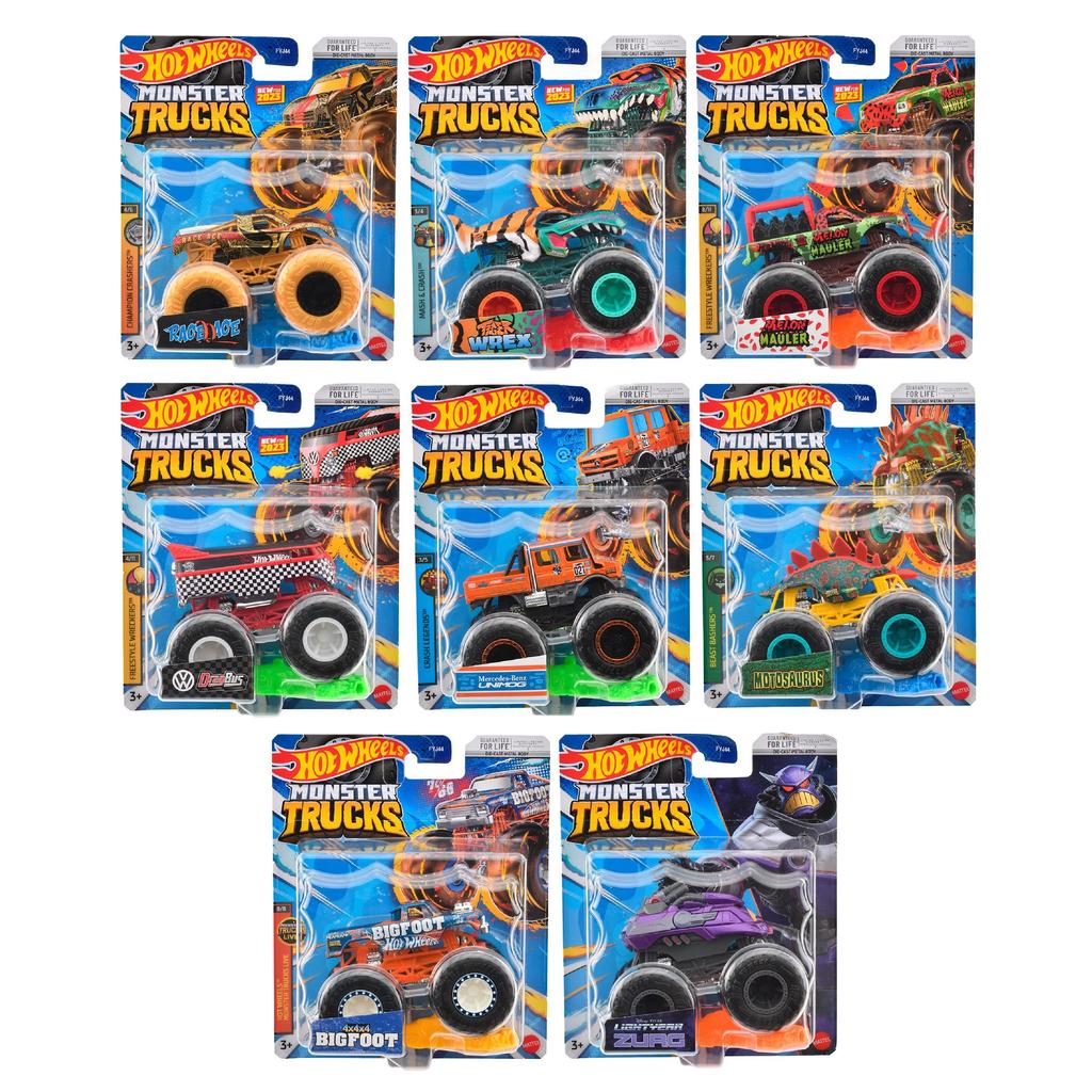 Hot Wheels Monster Truck Ассортимент в коробке из 8 Mini 3 и 164 [Проданные автомобили] [Возраст] 987H-FYJ44