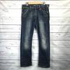 Raw Denim Pants Jeans Men S Blue Button Front(USED)