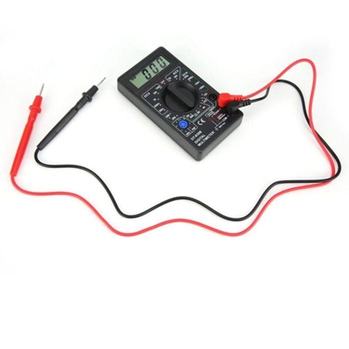 Multimètre numérique LCD Portable multifonctionnel DT-830B, ampèremètre Volt Ohm testeur voltmètre ohmmètre mètreDT-830B noir