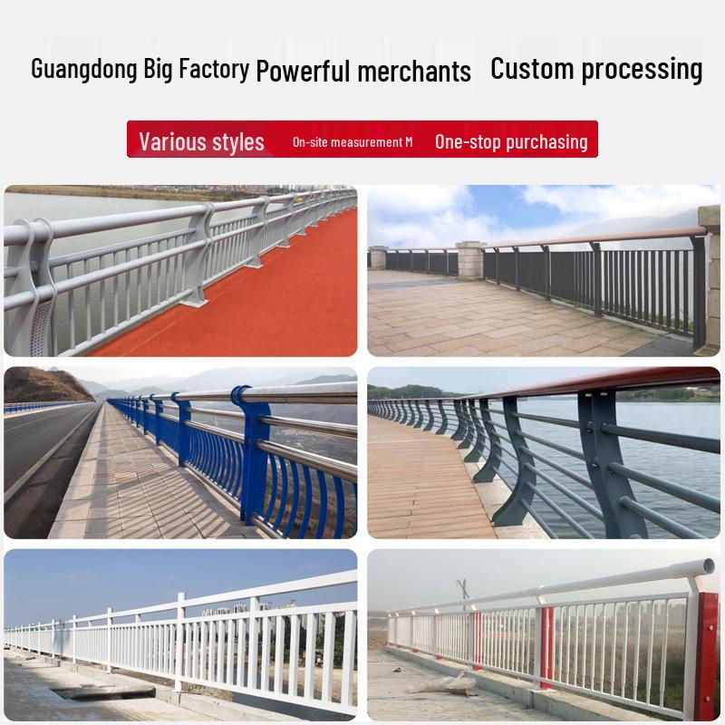 River Channel Bridge & Scenic Area Guardrail - Composite Pipe Embankment & Pedestrian Protection