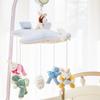 Newborn Children Soothe Early Education Fabric Art Plush Bedside Bell Music Remote Control Rotating Crib Wind Chimes Baby Toys