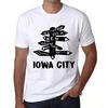 Men’s Vintage Tee Shirt Graphic T Shirt Time for New Advantures Iowa City White