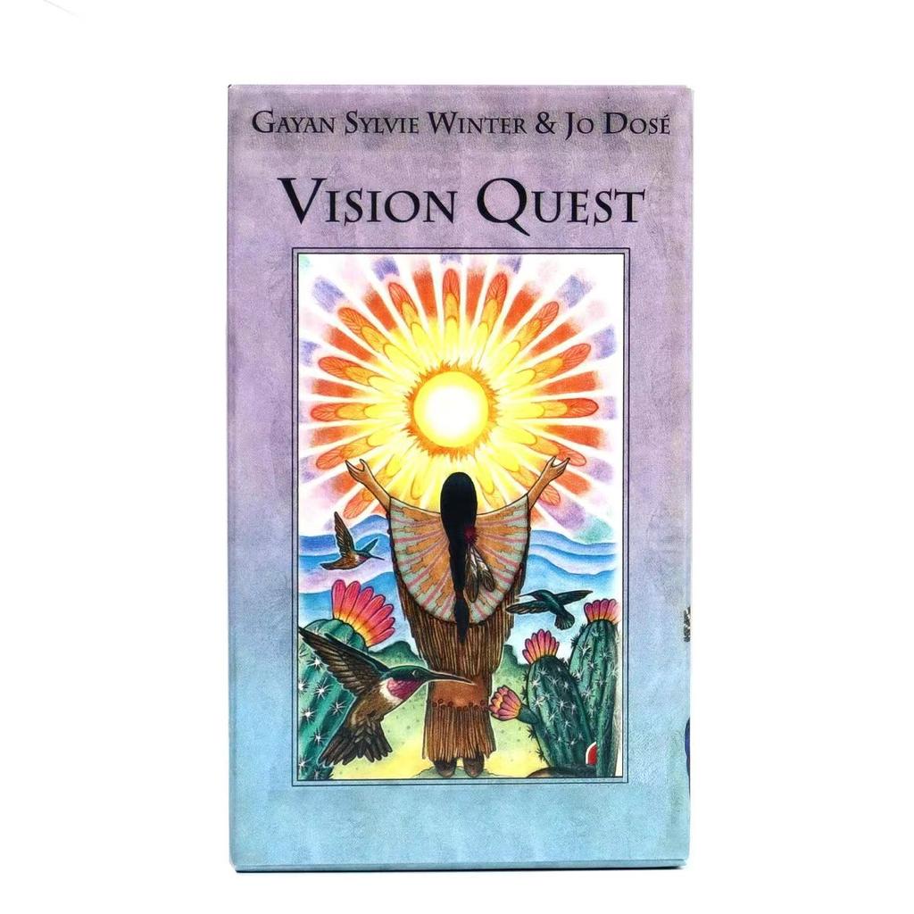 10,3*6 см Vision Quest Tarot 78 шт. Карты содержат племенной шаманизм и дух древнего медицинского колеса