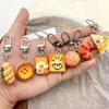 Car Keychains Simulation Food Keychain Toast Burger Keychain Funny Food Series Pendant  Men