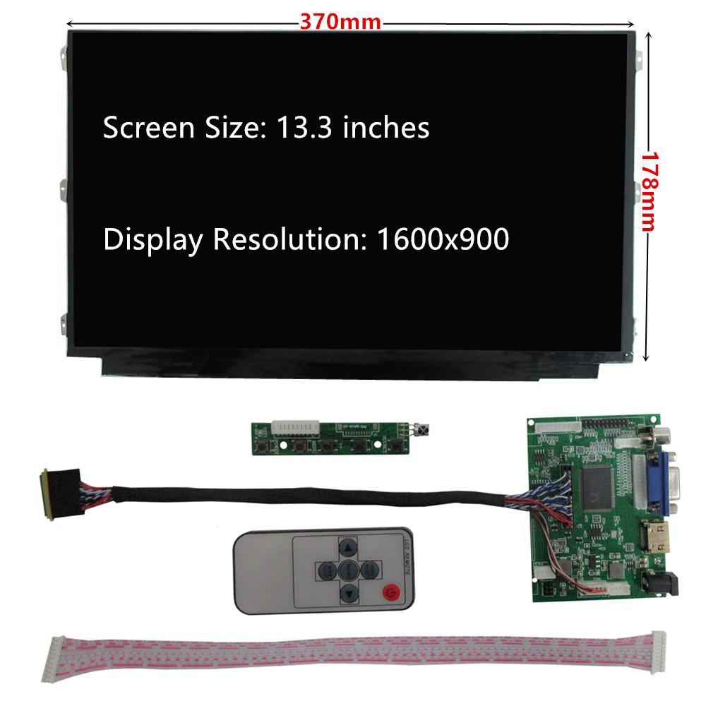 13.3 Inch LCD Screen Display Monitor Driver Control Board 2AV HDMI-Compatible VGA For Raspberry Pi Banana Orange Pi PC Computer 1