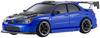 Kyosho ASC MA020 Subaru Impreza Aero Version с капотом из углеволокна и металлическим синим кузовом MZP483BL Mini-Z -