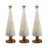1/3Pcs Christmas Tree Decor with LED Light Built-in Timer Gradient Xmas Tree Sculptures Festive Home Decor