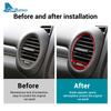 For Mercedes Benz SLK R171 2004 2005 2006 2007 2008 2009 2010 Side Air Vents Accessories Real Soft Carbon Fiber Trim Sticker