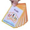 Фрукты/овощи/продукты/количество продуктов питания, изучение английских слов, флеш-карты, карманные карточки, детские игрушки для детей, подарки для детей дошкольного возраста