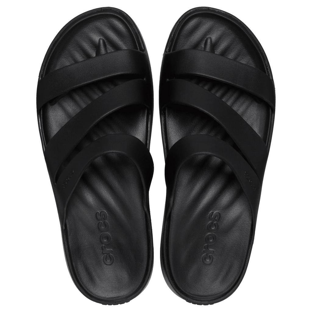 Crocs Getaway Strappy Sandals Comfortable Versatile Anti-Rubbing Slide Sandals Women Sandals Black 209587-001