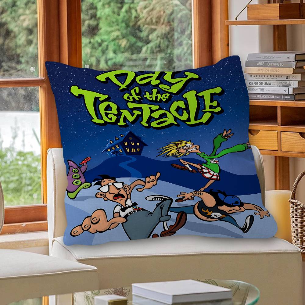 Anime Day of the Tentacle Personalized picture text home decorative pillows Household Gifts 45x45cm