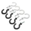 White Black Shouldered Screw-In Home Storage Wall Mounted Ceiling Hooks Mug Hanger Cup Hooks