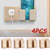 1/2/4 шт. Многофункциональный настенный ящик для хранения без отверстий, органайзер для пульта дистанционного управления телевизором, держатель для зарядки мобильного телефона