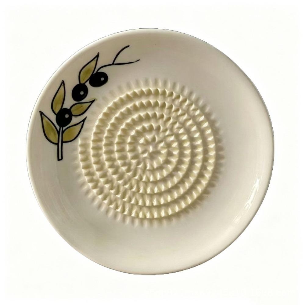 Non-Slip Ceramic Ginger Grater Easy Clean Fruit Grinding Tool Manual Garlic Masher  Tomato Grating