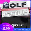 2026 Горячий Для Volkswagen VW VW 3D ABS Хром Черный Логотип GOLF Эмблема Буквы Наклейка Значок На Задний Багажник Автомобиля Для Volkswagen Golf 4 5