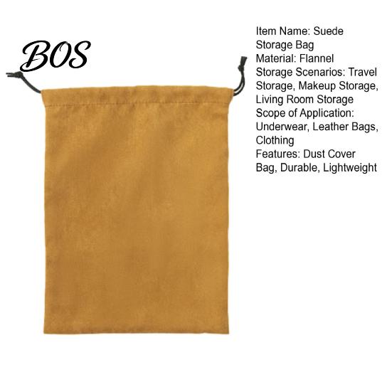 Anti-Dust Handbag Storage Bag Suede Dust Cover Bag, with Drawstring Closure, Soft Protective Luxury Organizer Pouch, for Leather Totes And Handbags