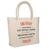 Sac De Plage - PLANETEE - Sac Isotherme « Une Équipe Aussi Géniale » - Coton - Beige - Grande Contenance