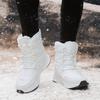 Women Boots Winter White Snow Boot Short Style Water-resistance Upper Non-slip Quality Plush Black Shoes